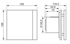 Ventilátor do koupelny SILENT 300 CHZ DESIGN 3C Silver