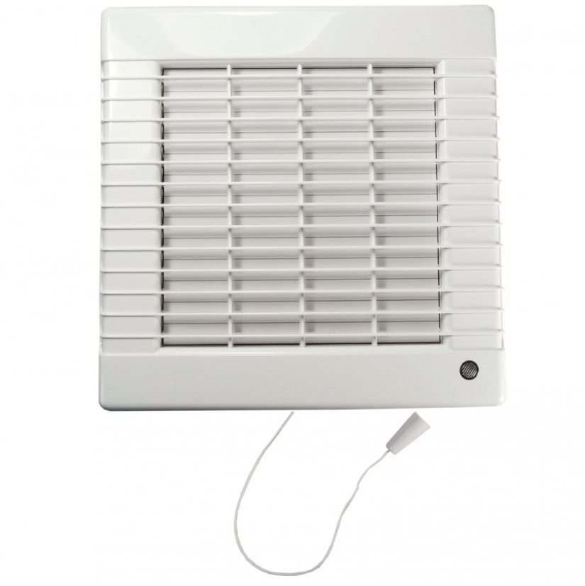 Ventilátor do koupelny LVL 12 100 s tahovým spínačem a s motorem na 12V