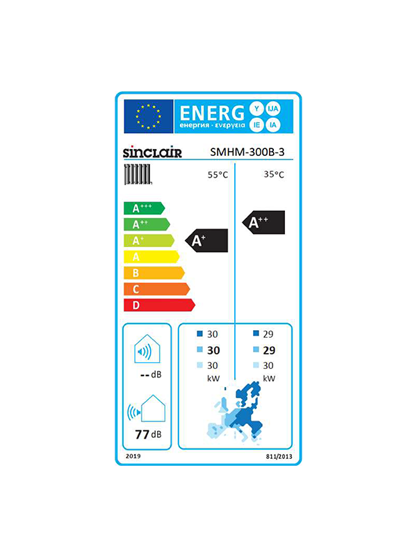 Monoblokové tepelné čerpadlo Sinclair Yukon SMHM-300B-3