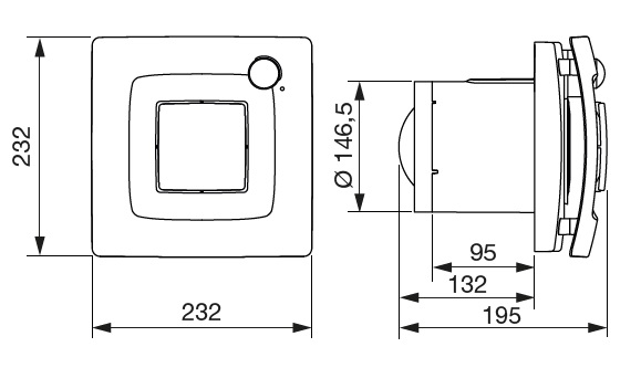 SILENT DUAL 300 malý axiální ventilátor