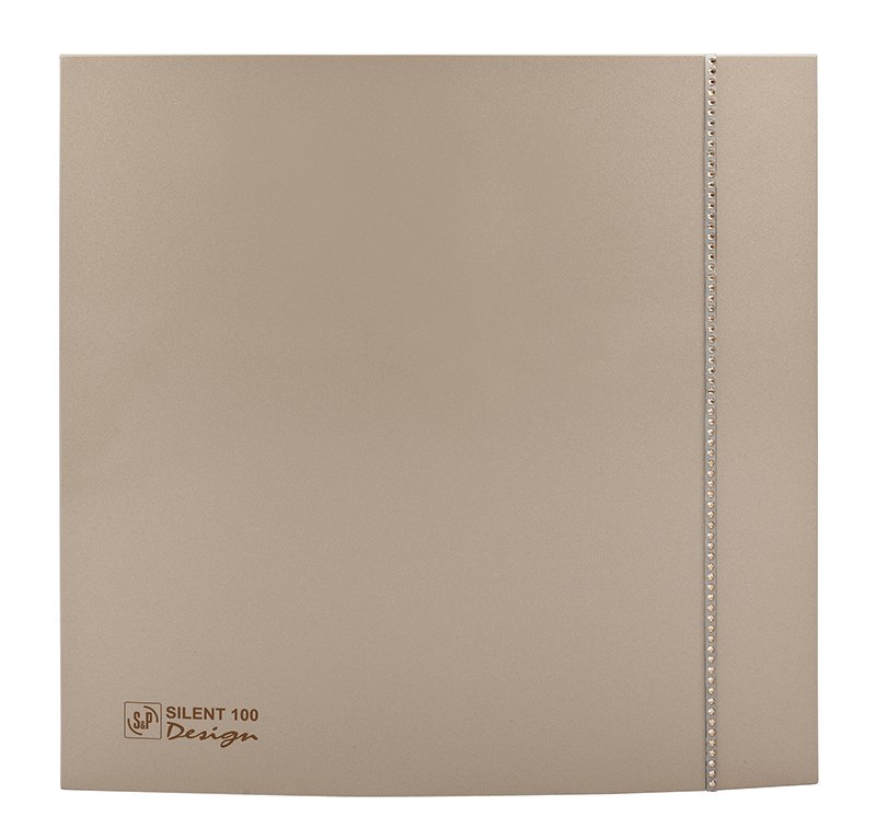 Ventilátor do koupelny SILENT 100 CZ DESIGN Swarovski Champagne