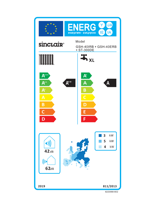 Venkovní jednotka GSH-40ERB pro tepelné čerpadlo Sinclair Ontario Hydrobox