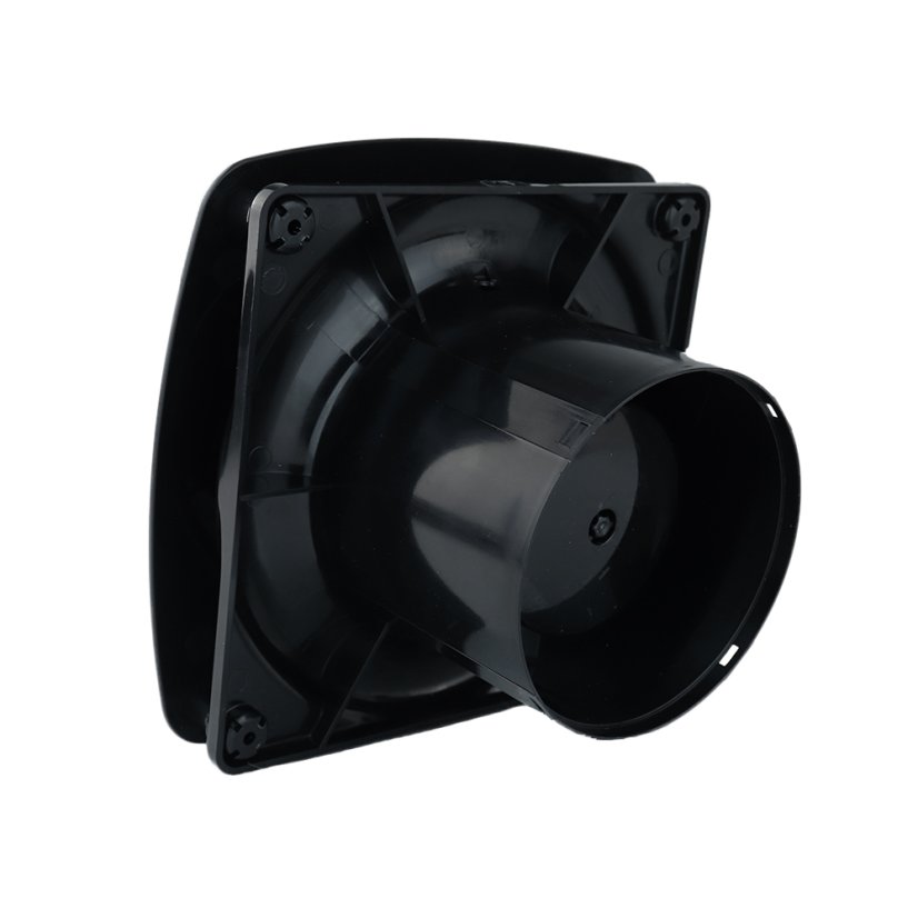 Ventilátor do koupelny ONYX 125 se zpětnou klapkou, matná černá