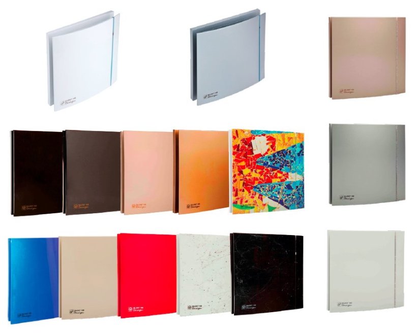 Ventilátor do koupelny SILENT 100 CHZ DESIGN 3C White