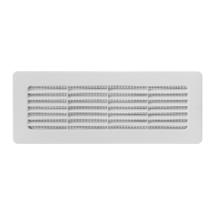 Hranatá větrací mřížka se síťkou proti hmyzu pro hranaté potrubí 55x110mm
