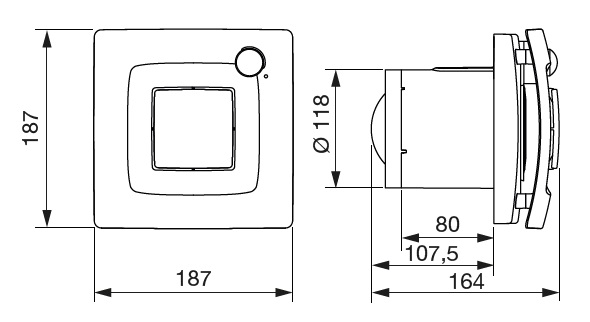 SILENT DUAL 200 malý axiální ventilátor
