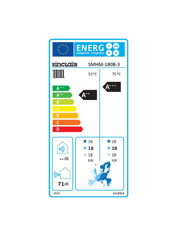 Monoblokové tepelné čerpadlo Sinclair Yukon SMHM-180B-3