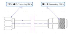 Potrubní adaptér pro redukci potrubí 3/4" (19) na 5/8" (16)