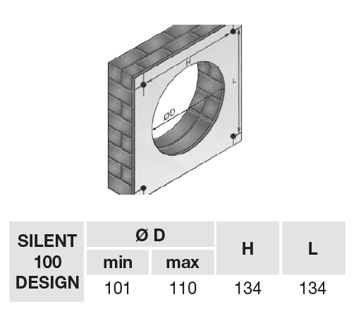 Ventilátor do koupelny SILENT 300 CRZ DESIGN 3C Silver